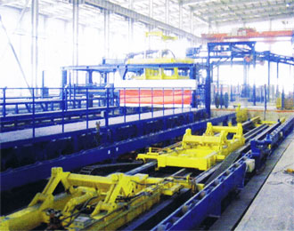 V法造型的生产线